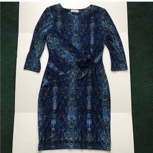 Ralph lauren blue snakeskin dress